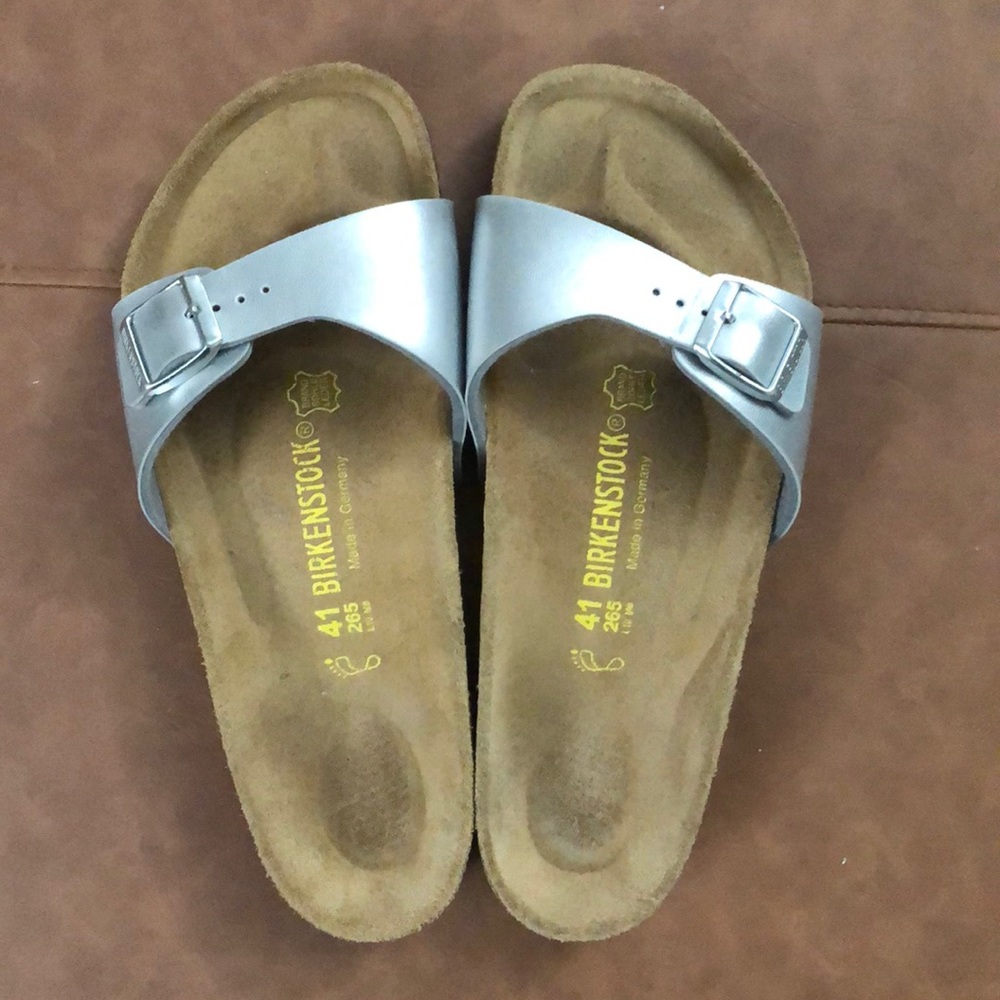 Silver Birkenstocks